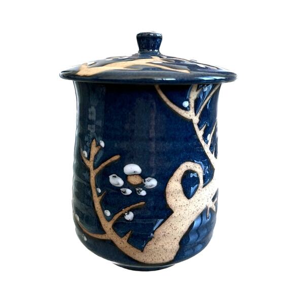 Japanese Tea Cup with Lid Ausen Plum Tree - Picture 9 of 9